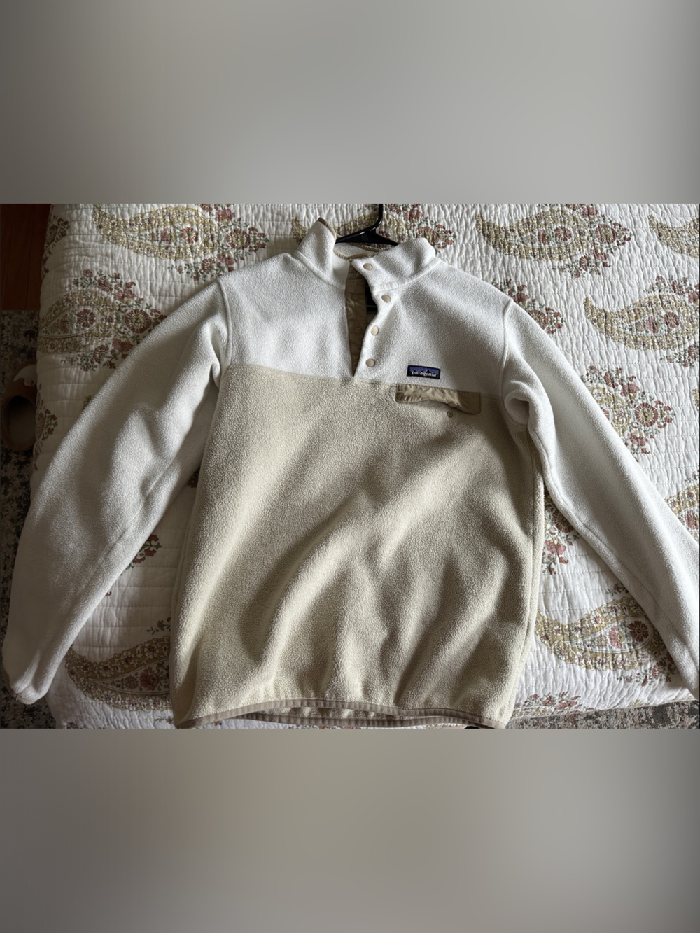 Patagonia Cream Snap-T Fleece Pullover